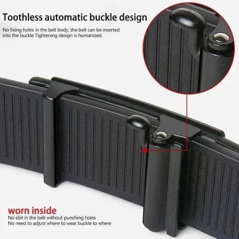 PU LEATHER AUTOMATIC BELT BUCKLE.