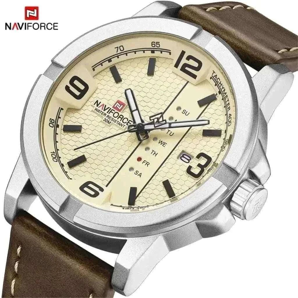 Luxury Watches For Men-PU LEATHER QUARTZ WATCH.
