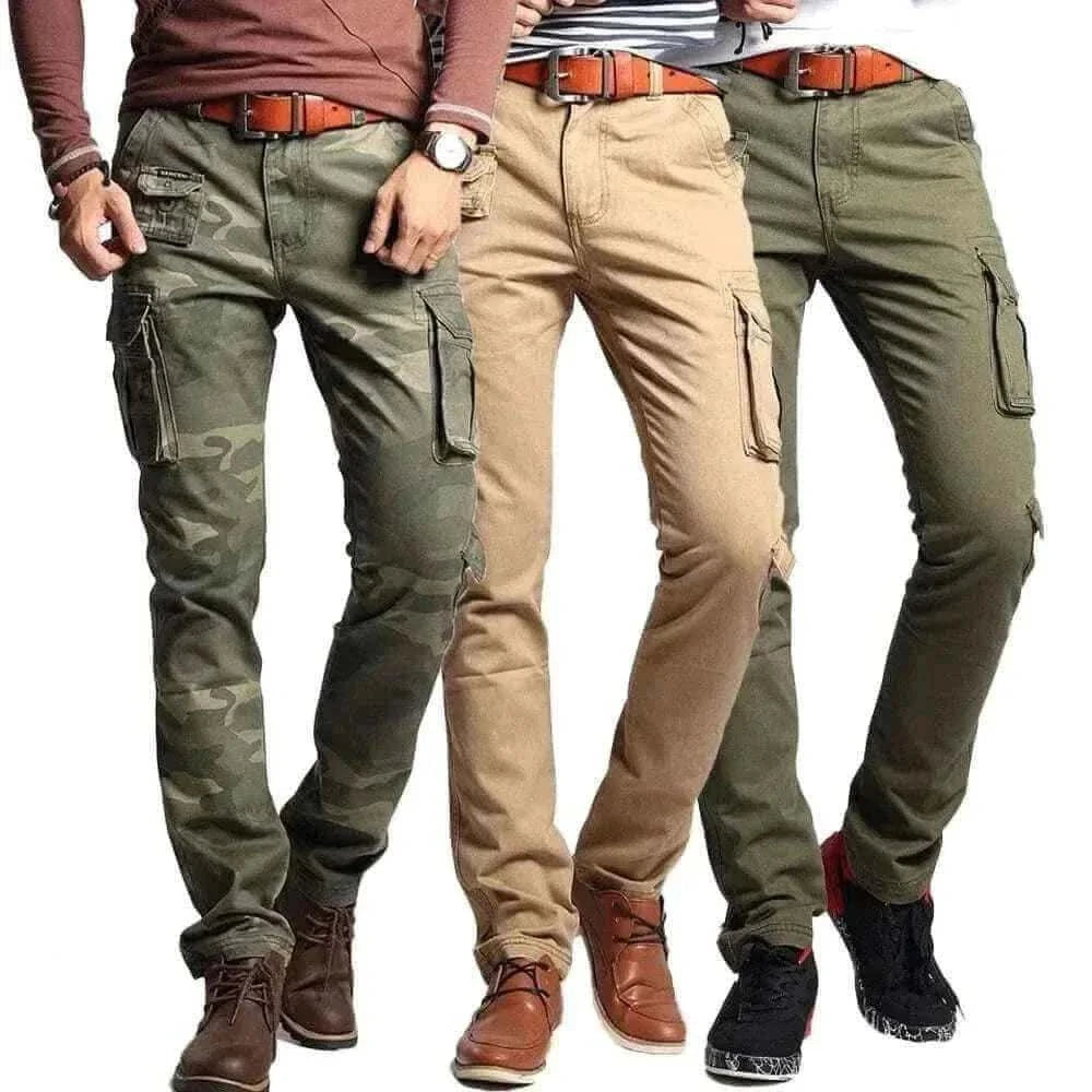 Men Cargo Pants-- SLIM FIT MILITARY CARGO PANTS.