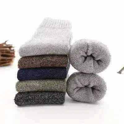 Socks Man Winter Warm Merino Wool Rabbit Solid High Quality Socks Male Cotton Casual Super Thicker Sock.