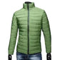 Men Puffer Jacket-Trendy  Fashion Stand Collar Slim Puffer Coat Lightweight Male Windbreaker Thickened   Outerwear.