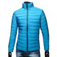 Men Puffer jacket- Trendy  Fashion Stand Collar Slim Puffer Coat Lightweight Male Windbreaker Thickened   Outerwear.