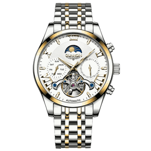 Luxury Watches For Men -VINTAGE DESIGN MECHANICAL WATCH WITH SILICONE STRAP.