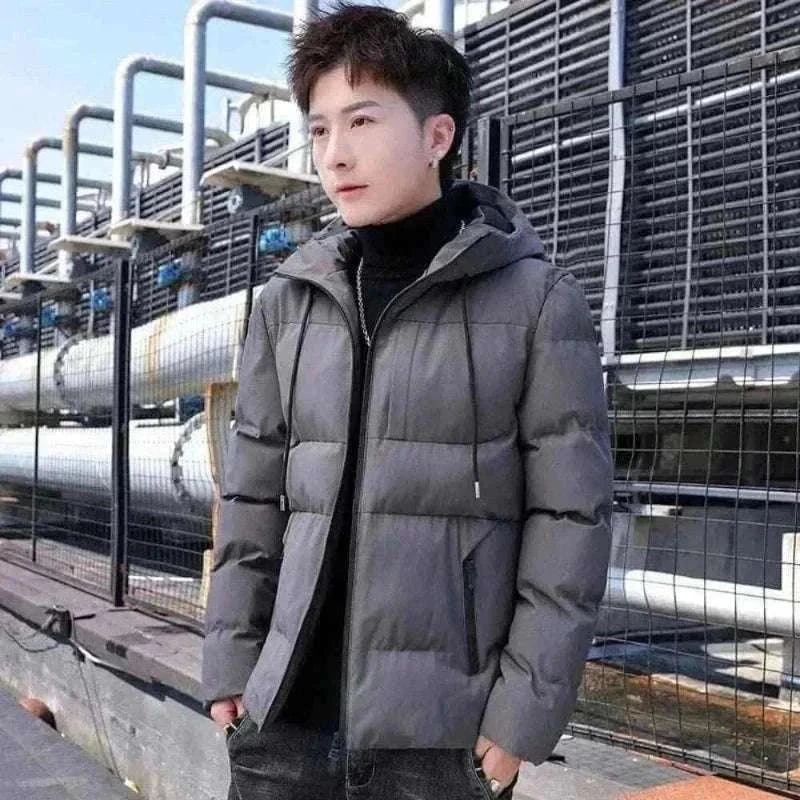 Warm New Casual Fashion Windproof Parka men Jacket y2k streetwear With Hood Men Windbreaker Winter Men Clothes ropa hombre.