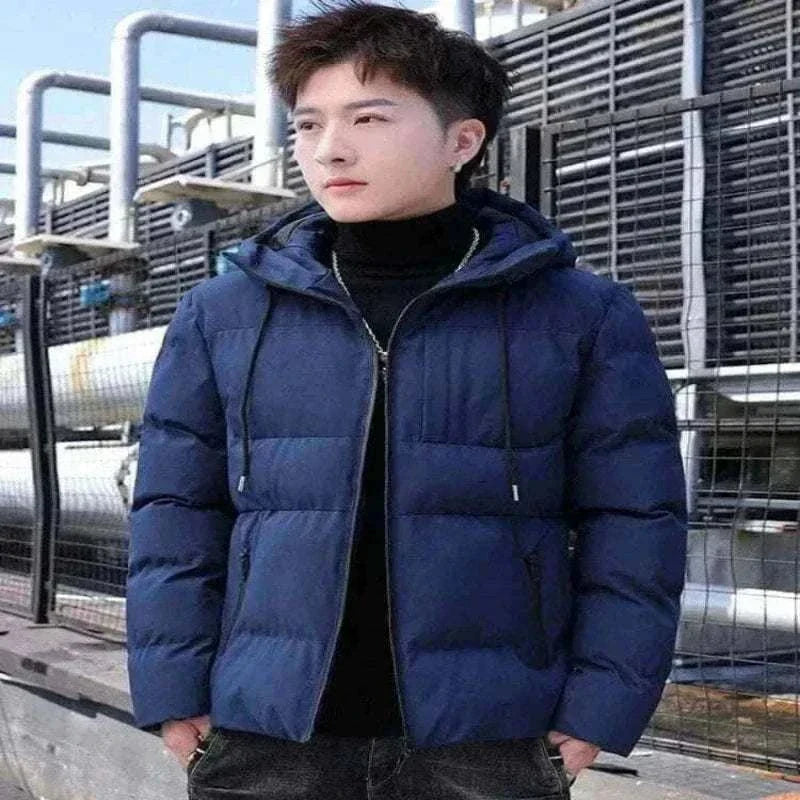 Warm New Casual Fashion Windproof Parka men Jacket y2k streetwear With Hood Men Windbreaker Winter Men Clothes ropa hombre.