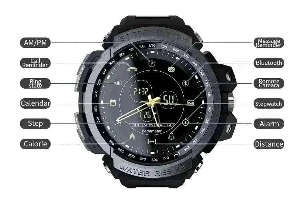 Luxury Watches For Men- WATERPROOF SPORT SMART WATCH.