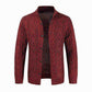 Sweaters-Winter Jacket Loose Mens Jacquard Knitted Cardigan.
