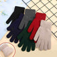 Winter Knitted Gloves Men Women Touch Screen Cold-proof Warm Full Finger Gloves Korean Style All-match Cycling Wool Gloves.