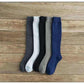 Winter Men's New High-Grade Thick Warm Solid Color Wool Material Fashion Casual Calf Long Socks 3 Pair.