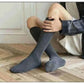 Men's Fashion Style Store Winter Men's New High-Grade Thick Warm Solid Color Wool Material Fashion Casual Calf Long Socks 3 Pair