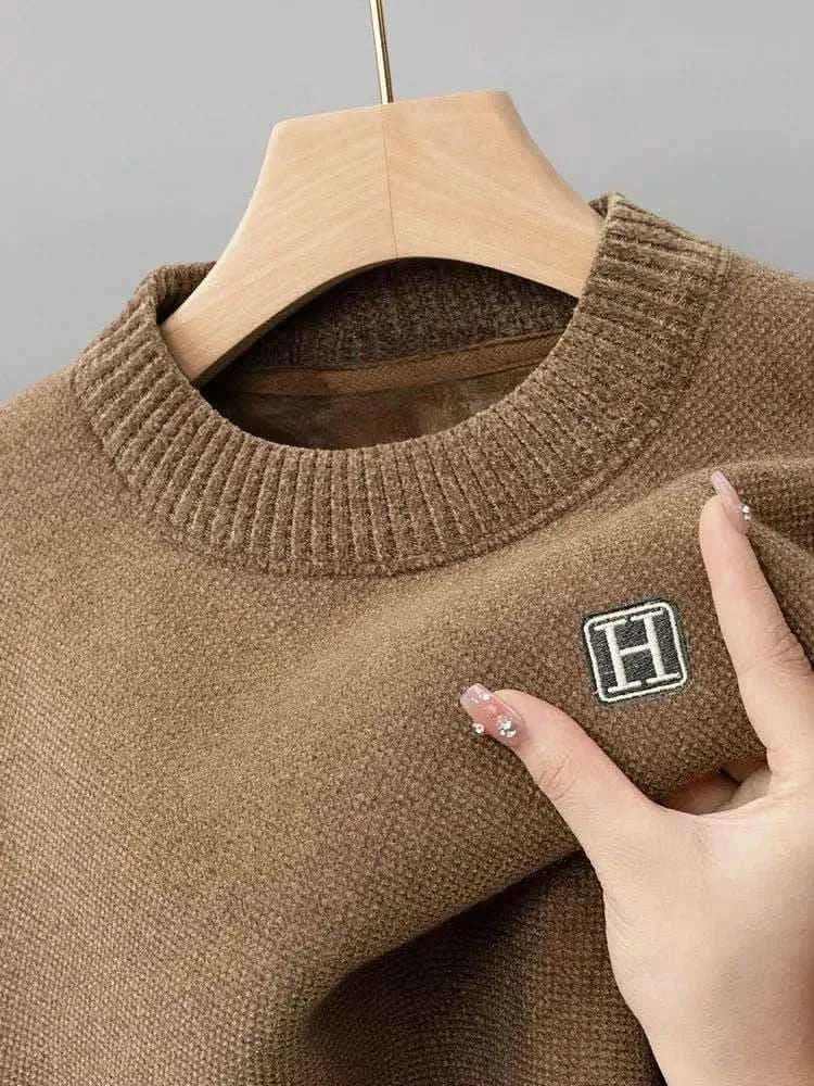 Winter Men's Warm Fleece Sweater.