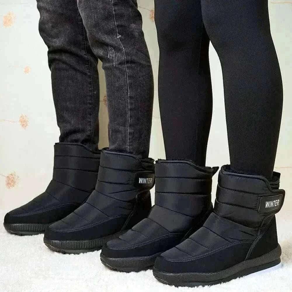 Winter Snow Boots Platform Men Ankel Boots Plus Size Casual Plush Men Shoes Antislip Warm Fur Men Boots Waterproof Shoes.