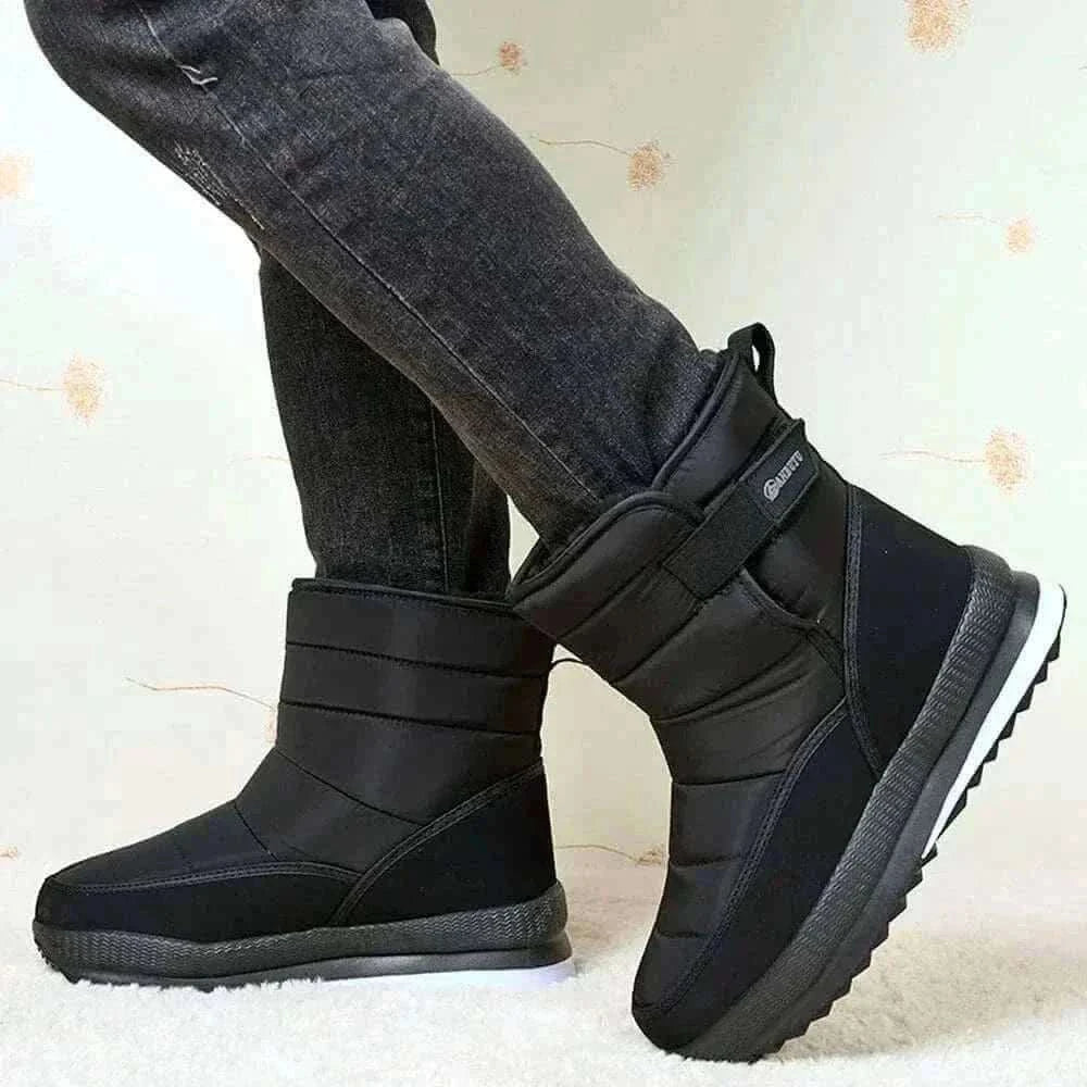Winter Snow Boots Platform Men Ankel Boots Plus Size Casual Plush Men Shoes Antislip Warm Fur Men Boots Waterproof Shoes.