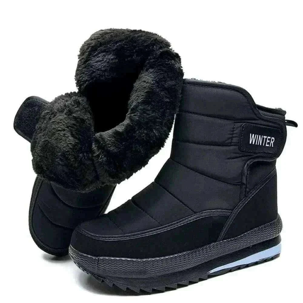 Winter Snow Boots Platform Men Ankel Boots Plus Size Casual Plush Men Shoes Antislip Warm Fur Men Boots Waterproof Shoes.