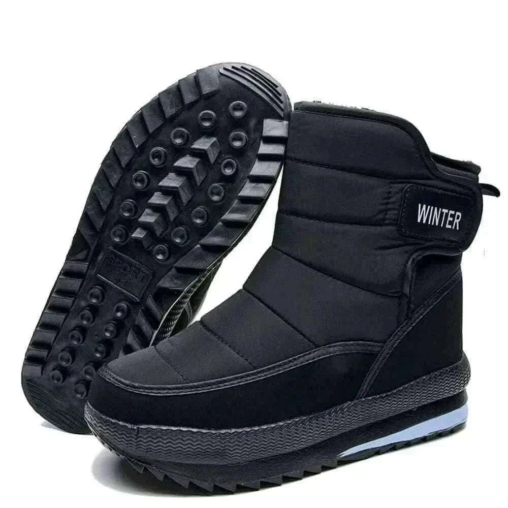 Winter Snow Boots Platform Men Ankel Boots Plus Size Casual Plush Men Shoes Antislip Warm Fur Men Boots Waterproof Shoes.