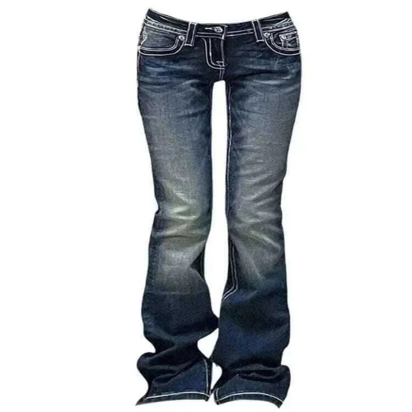 Women Gyaru Japanese Harajuku Trashy Y2K Jeans.