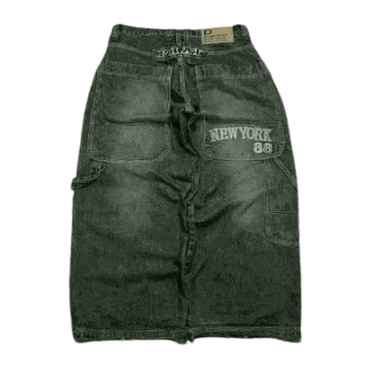 Y2K New Gothic Retro Miss Me Boot Cut Jeans.